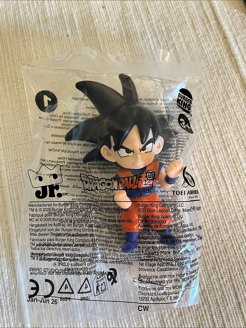 Burger King Dragon Ball Super Goku Figurine #1 Sealed